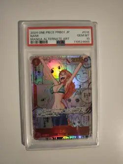 PSA 10 Nami OP01-016 Manga Alt Art ONE PIECE Card The Best Japanese PRB-01 - Image 1