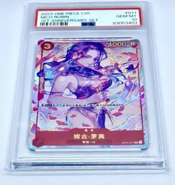 PSA 10 - Nico Robin OP01-017 Promo - One Piece Chinese 1st Anniversary Set 2024 - Image 3