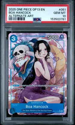 2025 One Piece Op13-Carrying On His Will #051 Boa Hancock PSA10 - Image 1