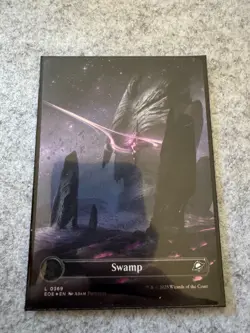 Swamp (Borderless) MtG Edge of Eternities Galaxy Foil EOE0369 - Image 1