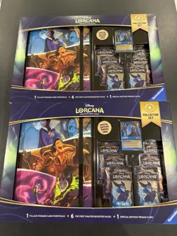 Disney Lorcana First Chapter Collector Set Costco Bundle Box New Sealed X2 - Image 1