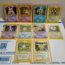 Pokemon Alakazam, Charizard, Base Set 1999-2000 Holo 10 Cards EX To NM- - Image 1