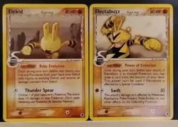 Pokemon TCG Delta Species Card Lot - Elekid & Electabuzz (2005, English) - Image 1