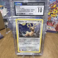 CGC 10 Stantler 016/034 Holo 2023 Pokemon TCG Trading Card Game Classic - Image 1