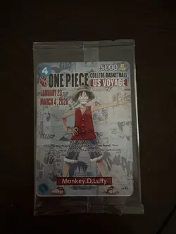 Bandai Monkey.D.Luffy P-055 One Piece CCG US Voyage Promo Character Card - Image 1
