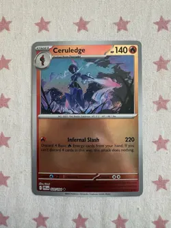 Ceruledge 020/094 Phantasmal Flames Reverse Holo Pokemon TCG Card - Image 1
