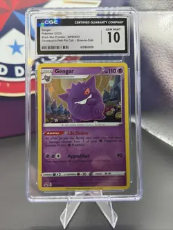 Gengar SWSH052 Promo Cards Holo Champions Path Pin Collection CGC 10 - Image 1