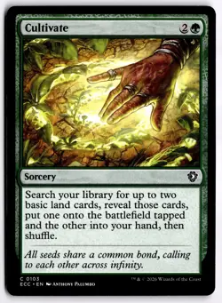 Cultivate NM ECC Commander: Lorwyn Eclipsed MTG - Image 1