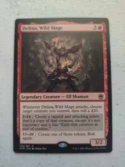 Delina, Wild Mage Adventures in the Forgotten Realms Regular MTG - Image 1