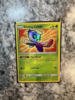 Shining Celebi SM79 Black Star Promo Holo SM Sun & Moon Pokemon Card NM - VLP - Image 4