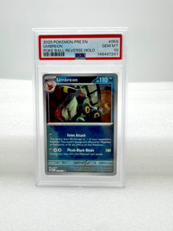 2025 Pokemon Pre En Umbreon Poke Ball Reverse Holo - PSA 10 - Image 3