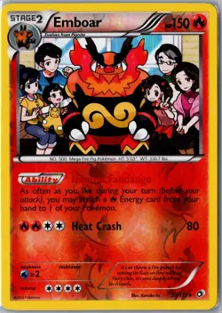 Emboar 27/113 Holo Holo Rare Legendary Treasures Pokemon Reverse Holo Near Mint - Image 1
