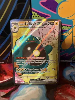 Pokemon TCG Ionos Bellibolt EX 172/159 SV09 Journey Together Ultra Rare Full Art - Image 1