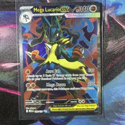 MEGA LUCARIO EX Mega Evolution Ultra Rare Full Art 160/132 Pokemon TCG Minty - Image 1