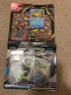 POKEMON WHITE FLARE BLACK BOLT & MEGA EVOLUTION 3 PACKS PSYDUCK PROMO AS SHOWN - Image 1