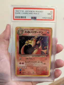 1997 Pokemon Japanese Rocket Dark Charizard Holo PSA 9 #6 - Image 1