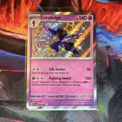 Pokemon Ceruledge Shiny Rare Holo SV: Paldean Fates 162/091 English 2024 - Image 1