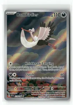 Bombirdier 219/198 Illustration Rare Scarlet & Violet Pokemon Holo Near Mint - Image 1