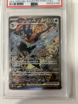 Pokemon 2024 SVP EN-SV Black Star Promo #132 Greninja EX PSA 9 - Image 2