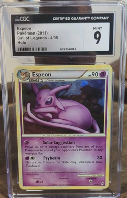 Pokemon 2011 Call of Legends Espeon 4/95 Holo Rare CGC 9 Graded - Image 1