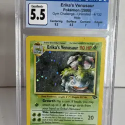 Pokemon TCG Erika's Venusaur 4/132 Gym Challenge Unlimited Holo CGC 5.5 90HP - Image 3
