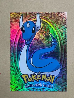 Pokemon Topps #148 Dragonair Blue Logo Rainbow Foil NM-LP - Image 1