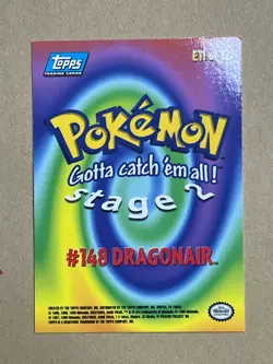 Pokemon Topps #148 Dragonair Blue Logo Rainbow Foil NM-LP - Image 2