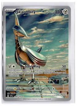 Skarmory 209/191 Surging Sparks Illustration Rare NM-M Condition Pokemon - Image 1