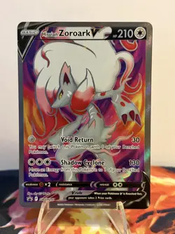 Pokemon TCG Hisuian Zoroark V SWSD SWSH297 NM Promo Holo - Image 1