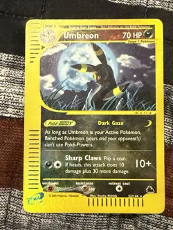 Umbreon 32/144 with other Pokemon, baseball cards, and Yu-Gi-Oh cards￼ - Image 1