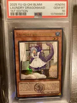Yu-Gi-Oh! Laundry Dragonmaid BLMM-EN056 1st Edition Ultra Rare PSA 10 GEM 💎 - Image 3