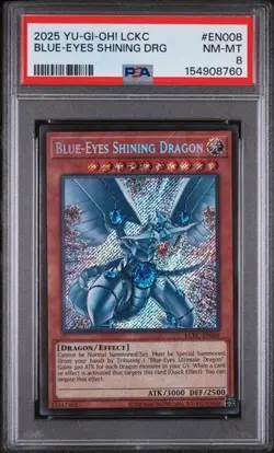 🔥 Blue-Eyes Shining Dragon LCKC-EN008 PSA 8 Ultra Rare Yu-Gi-Oh LC Kaiba 🔥 - Image 1