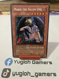 Yu-Gi-Oh Marie The Fallen One LON 1st Edition Rare Light Played - Image 1