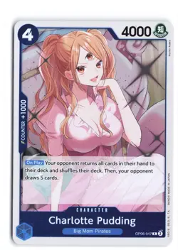 Charlotte Pudding OP06-047 Foil R NM One Piece TCG English NM - Image 1
