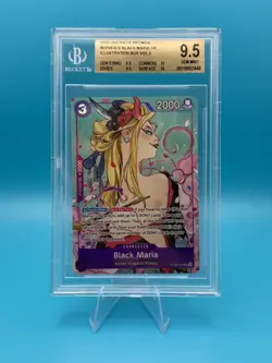 2025 One Piece Illustration Box Volume 2 Black Maria SR #OP08-074 BGS 9.5 Gem - Image 1
