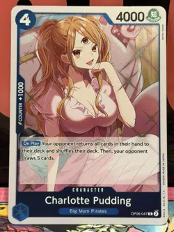 One Piece TCG Charlotte Pudding OP06-047 Rare Wings of the Captain 2024 - Image 1