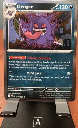 Pokemon Gengar Rare Holo 094/165 Sv Scarlet & Violet 151 HP130 Poltergeist Card - Image 1