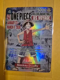 Monkey D Luffy P-055 Promo Sealed One Piece Card Game US Voyage 2026 Event - Image 1