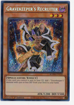 Gravekeeper's Recruiter 1st Edition Secret Rare BLMM-EN110 Yu-Gi-Oh Card - Image 1
