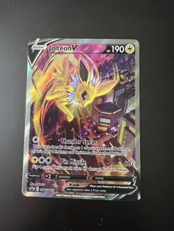 Pokemon TCG Jolteon v SWSH183 Black Star Promo Card Near Mint - Image 1