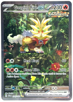 Pokemon Gouging Fire ex Temporal Forces 204/162 Special Illustration Rare TCG - Image 1