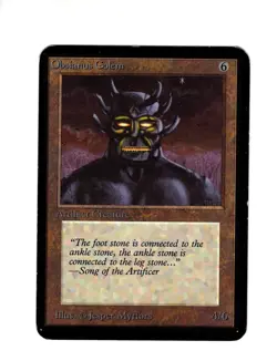 Obsianus Golem Alpha LP/MP MTG Magic the Gathering b - Image 1