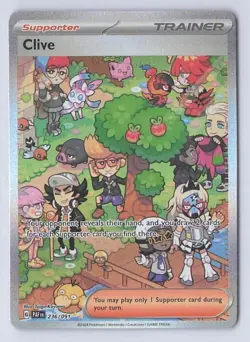 Clive 236/091 SV: Paldean Fates Holo Special Illustration Rare Pokemon TCG - NM - Image 1