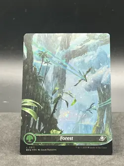 Forest 0371 (Borderless Galaxy Foil) Land MTG Edge of Eternities - Image 1