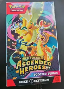 Pokemon TCG: Mega Evolution Ascended Heroes Booster Bundle - New Factory Sealed - Image 1