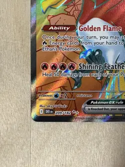 Ethan's Ho-Oh Ex Holo Destined Rivals Ultra Rare 209/182 Pokemon TCG - Image 5