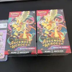 2x Pokemon Ascended Heroes Booster Bundle Sealed w/ CGC 10 Nikke Viper Promo - Image 3