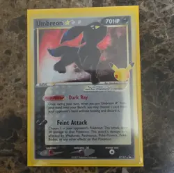 Pokemon Umbreon Star 17/17 Celebrations Classic Collection Holo 2007 English - Image 1