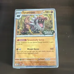 Pokemon Tyrantrum Perfect Order Prelease Stamp Sealed Build Battle Deck #ML - Image 1