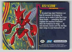 Pokemon Topps Johto League Champions - Non Foil Scizor #212 - Image 2